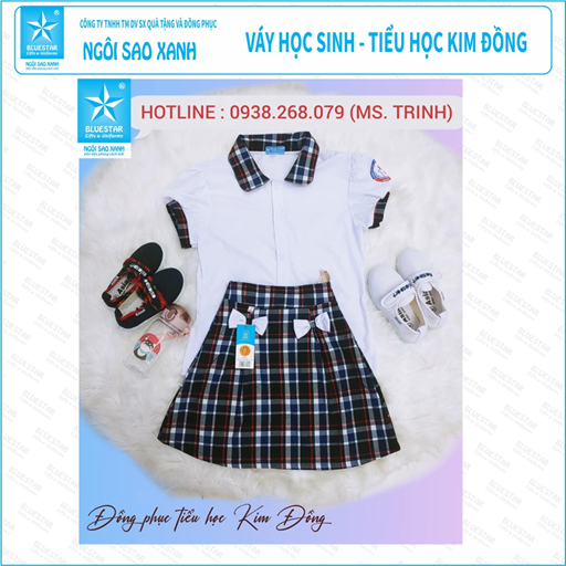VÁY HỌC SINH - TIỂU HỌC KIM ĐỒNG